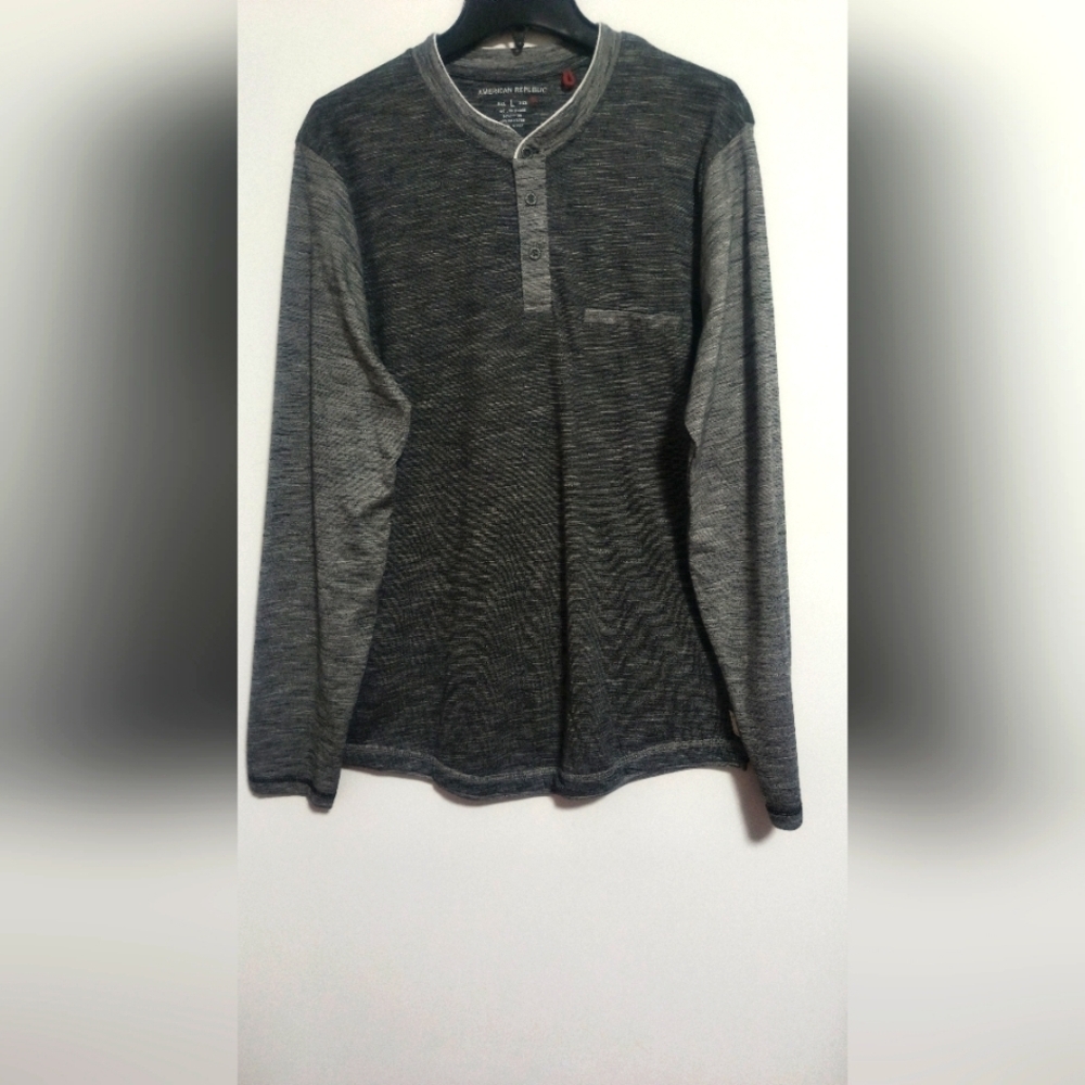🏷️[5x$20] New American Republic Gray Men Top / Size L